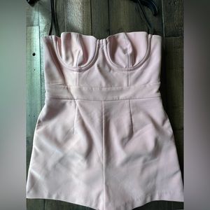 Michael Costello x Revolve collaboration size small light pink romper